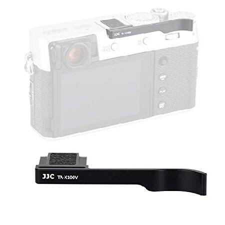 JJC TA-X100V ブラック 親指アップグリップ Fuji X100Vカメラ用 ホットシュー親...
