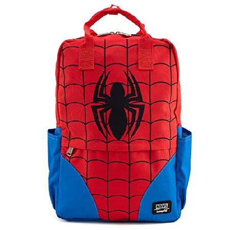 Loungefly スパイダーマン コスプレ ナイロン バックパック, デスクトップ, レッド, O...