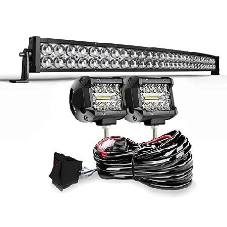 DOT 5D Curved 42Inch 240W Led Light Bar+2X 4Inch 6...