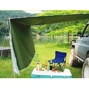 Car Side Awning, Waterproof Rooftop Car Sun Shelter, Auto Canopy Camper Trailer Tent Roof Top for SUV Minivan Hatchback Camping Outdoor Tra 並行輸入品