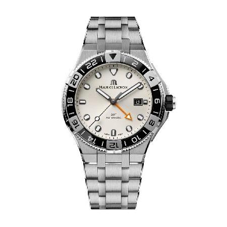 Maurice Lacroix AIKON 自動ベンチュラー GMT 43mm ステンレススチールケ...