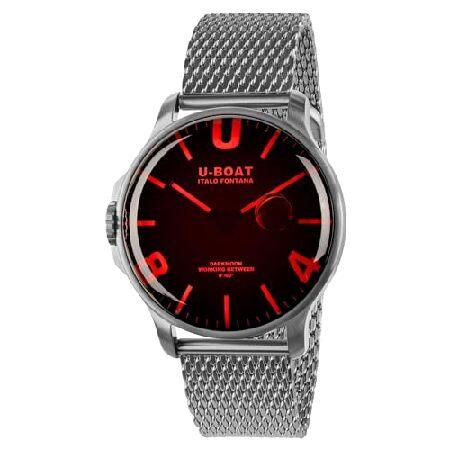 U-BOAT orologio DARKMOON 44mm RED SS quarzo acciai...