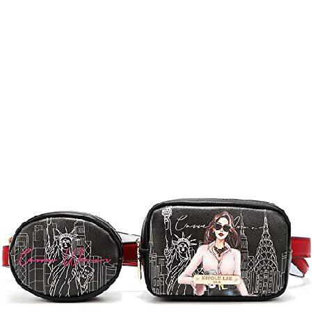Nicole Lee Double Pouch Fanny Pack (CAREER WOMAN) ...