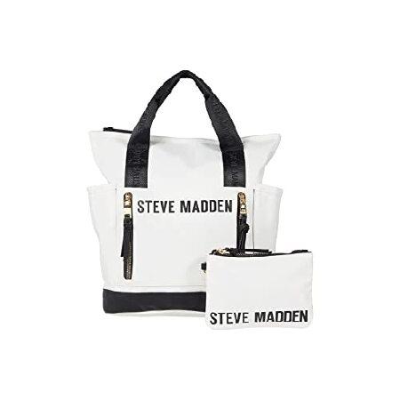 Steve Madden Thedaバックパック, ホワイト/ブラック, One Size, The...