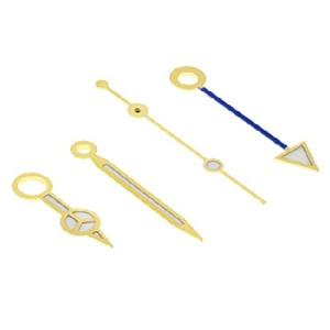 Ewatchparts WATCH HANDS COMPATIBLE WITH ROLEX ETA 2824-2 2834-2 2836-2 2874 BLUE GMT 200 GOLD 並行輸入品