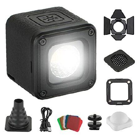 SmallRig ミニLEDビデオライト RM01 防水ポータブル照明キット カラーフィルター8個付...