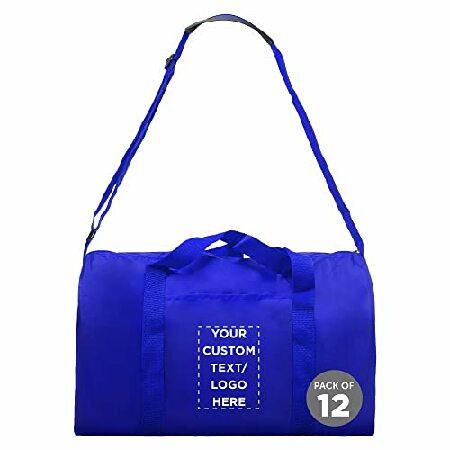 12 Sporty Duffle Bags Set - Customizable Text, Log...