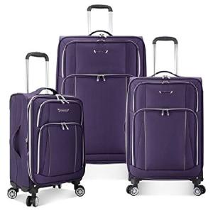 Traveler's Choice Lares ソフトサイド 拡張可能 スーツケース スピナーホイール付き, パープル, 3 Piece Luggage Set, Lares Softside 拡張可能スー 並行輸入品
