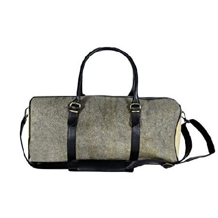 Real Cowhide Leather Duffel Bag Cow skin Hairon Le...