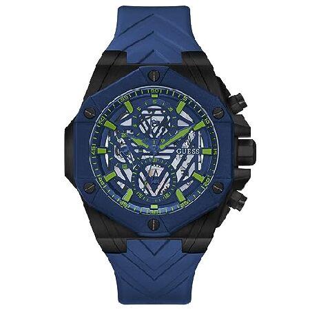 GUESS アナログブルーダイヤル レディース腕時計 -GW0579G3, ブルー, クラシック 並...