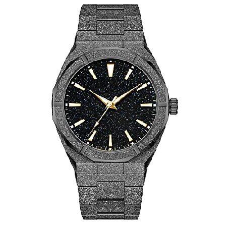 PINTIME Fashion Mens Watch Frosted Star Dust Dial ...