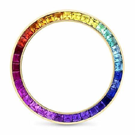 Ewatchparts SYNTHETIC RAINBOW BEZEL COMPATIBLE WIT...