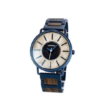 HOLZKERN Midnight Sun Mens Watch, 40mm Real White ...