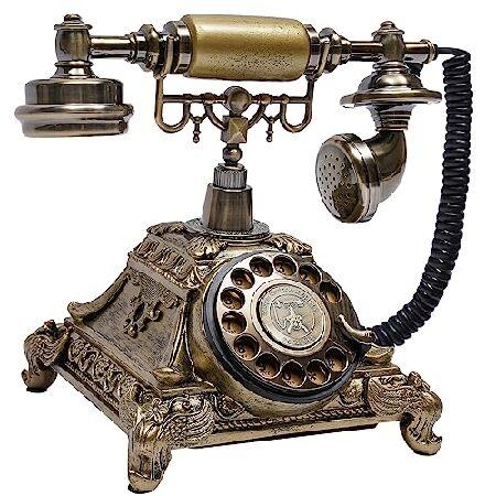 Sangyn アンティーク電話 ヨーロッパスタイル ヴィンテージ電話 レトロ 固定電話 装飾 オール...