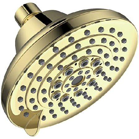 6 Spray Settings High Pressure Shower Head 5&quot; Rain...