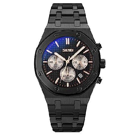SKMEI-9296 腕時計, ブラック-ブラック, クラシック 並行輸入品