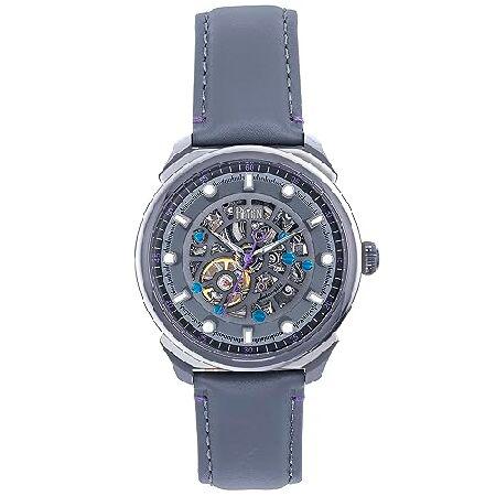 REIGN Weston Automatic Skeletonized Leather-Band W...