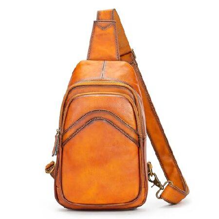 Handmade Genuine Leather Sling Bag - Stylish and F...