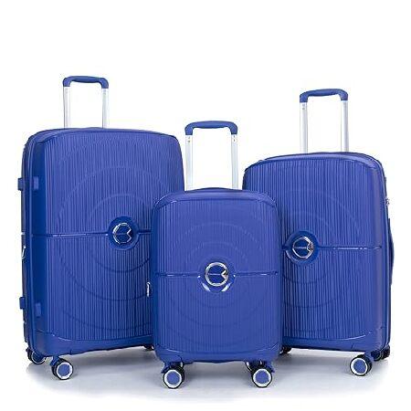 Travelhouse 荷物セット PC ハードサイド 拡張可能 スーツケース スピナーホイール 軽...