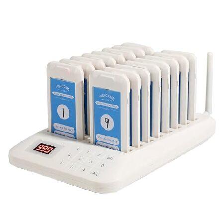 AGJ Restaurant Pager Wireless Calling System White...