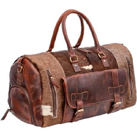 Shades N Stitches Real Cowhide Leather Duffel Bag ...