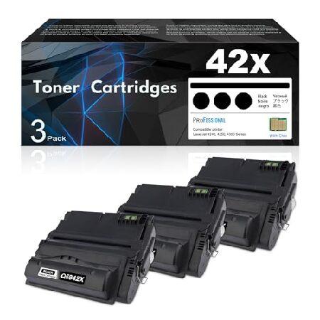 Q5942X 42X Toner Cartridge 3 Pack (with CHIP) Repl...