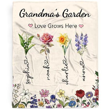 MATCHASTAR Custom Grandma&apos;s Garden Blanket, Person...