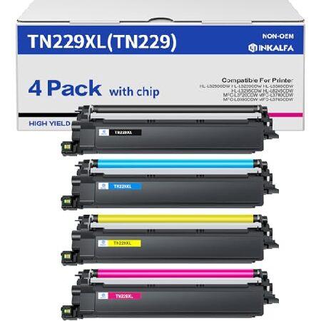 TN229XL TN229 High Yield Toner Cartridge 4 Pack: w...