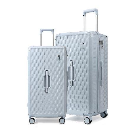 Somago 大型スーツケース キャスター付き 2ピース ハードサイド 軽量 荷物セット 24インチ...