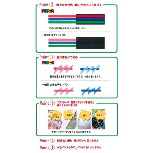 三菱鉛筆 水性マーカー ポスカ 中字丸芯 PC...の詳細画像2
