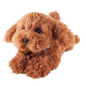 ひざわんこ トイプードル ブラウン ぬいぐるみ 犬 動物 アニマル 全長