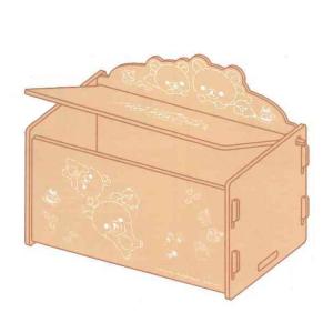 リラックマ キャラクター 収納用品 組み立て木箱2段 コリラックマ