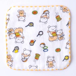 こぐまちゃん L-210703 ガーゼミニハンカチ オフホワイト ベビー用品｜cast-shop