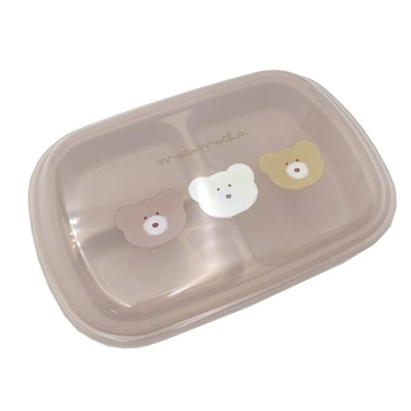 モコモカ 抗菌ふた付きランチプレート フレンズ フェイス [691524]