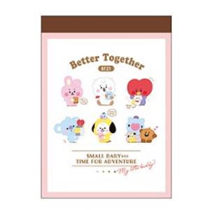 BT21 ミニメモ ちびぬい 整列