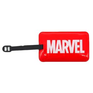 マーベル ラゲージタグ ネームタグ ロゴレッド MARVEL
