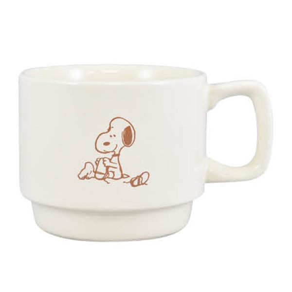 スヌーピー スタッキングマグ IVORY マグカップ 食器 かわいい プレゼント 767974