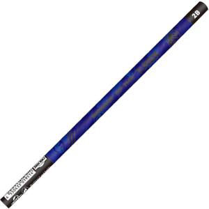 ジュラシックワールド マット軸鉛筆2B BLUE 019514 丸軸 黒 青 ブラック ブルー｜cast-shop