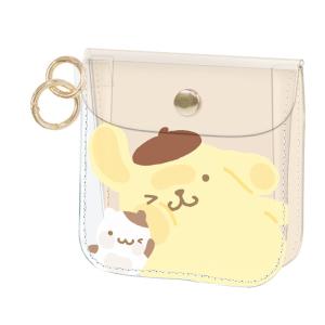 ポムポムプリン キャラクタークリアミニポーチ クリアケース ポーチ 小物入れ 115533