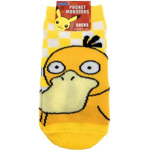 ポケットモンスター キャラックス コダック チェック キッズ ソックス 靴下 525538