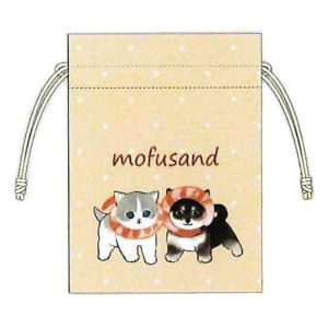 mofusand 豆巾着 えび しば 870823 小物入れ ポーチ もふさんど