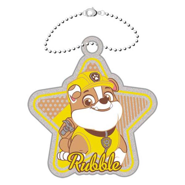 パウ・パトロール リフレクターチャーム 3.ラブル パウパト キーホルダー ライトに反射 キラキラ ...