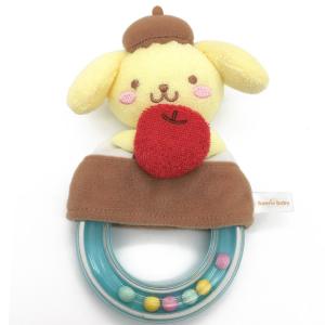 ポムポムプリン ガラガラ サンリオベビー ベビー用品 SANRIO Baby 赤ちゃん おもちゃ 玩具 かわいい｜cast-shop