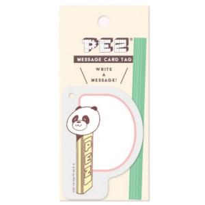 PEZ メッセージカードタグ PANDA ペッツ めも メモ紙 メッセージタグ 014082｜cast-shop