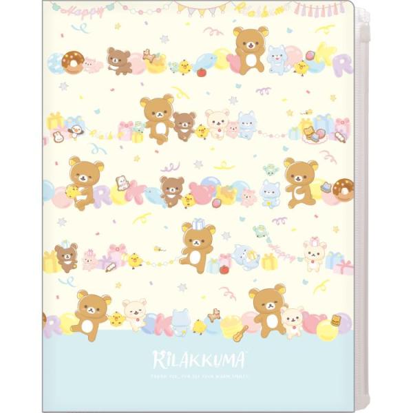 リラックマ クリアホルダー6+1P FA07401 にこにこHappy for you 6ポケット ...