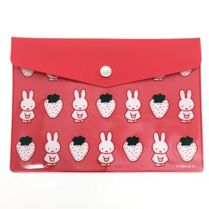 ミッフィー エンベロープケース レッド MIFFY STRAWBERRY