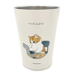 mofusand 2WAY真空二重タンブラーM450ml 在宅ワークにゃん 037854 ステンレス マグ コップ 保温 保冷｜cast-shop