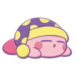 星のカービィ シリコンミラー スリープ CUTE MODEL kirbyダイカット 半立体 コンパクト 鏡 026987｜cast-shop