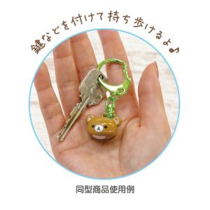 リラックマ 鈴キーホルダー キイロイトリ こも...の詳細画像2