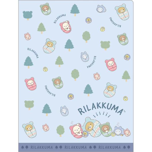 リラックマ クリアホルダー10P FA08702 こもれびキャンプ クリアファイル 10ポケット A...